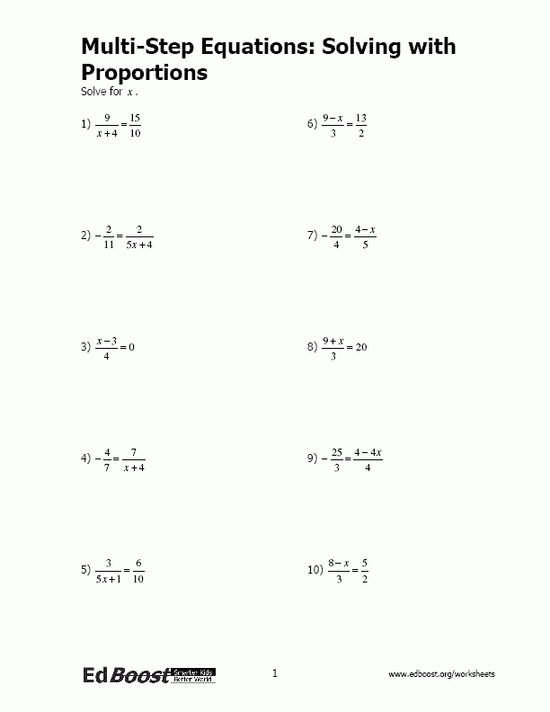 Printables 2 Step Algebra Equations Worksheets Tempojs Thousands Of 
