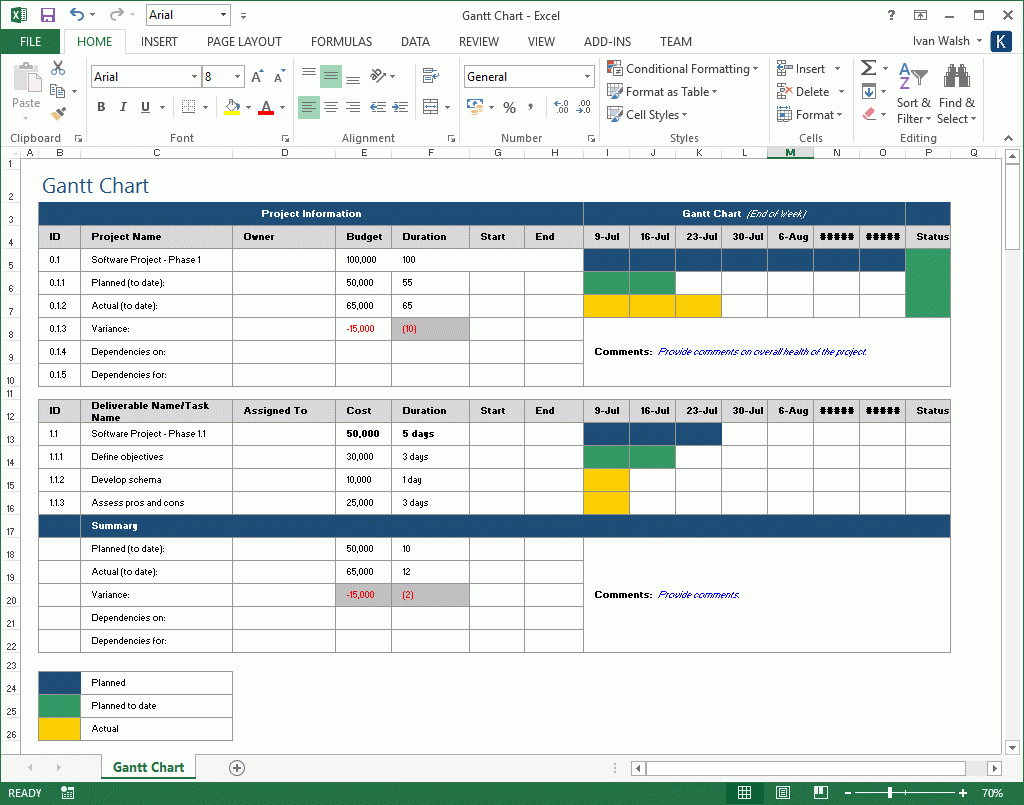 work plan template xls