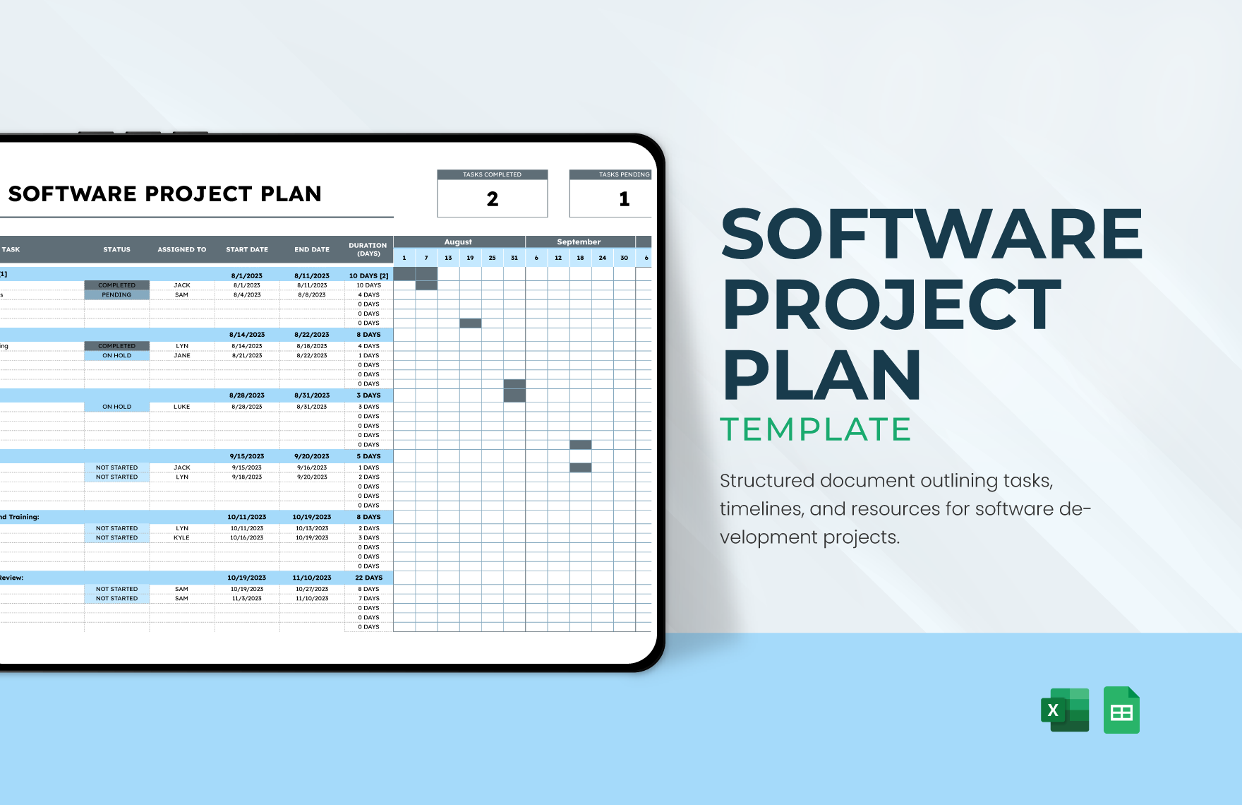 Project Procurement Plan Template In Excel Google Sheets Download 