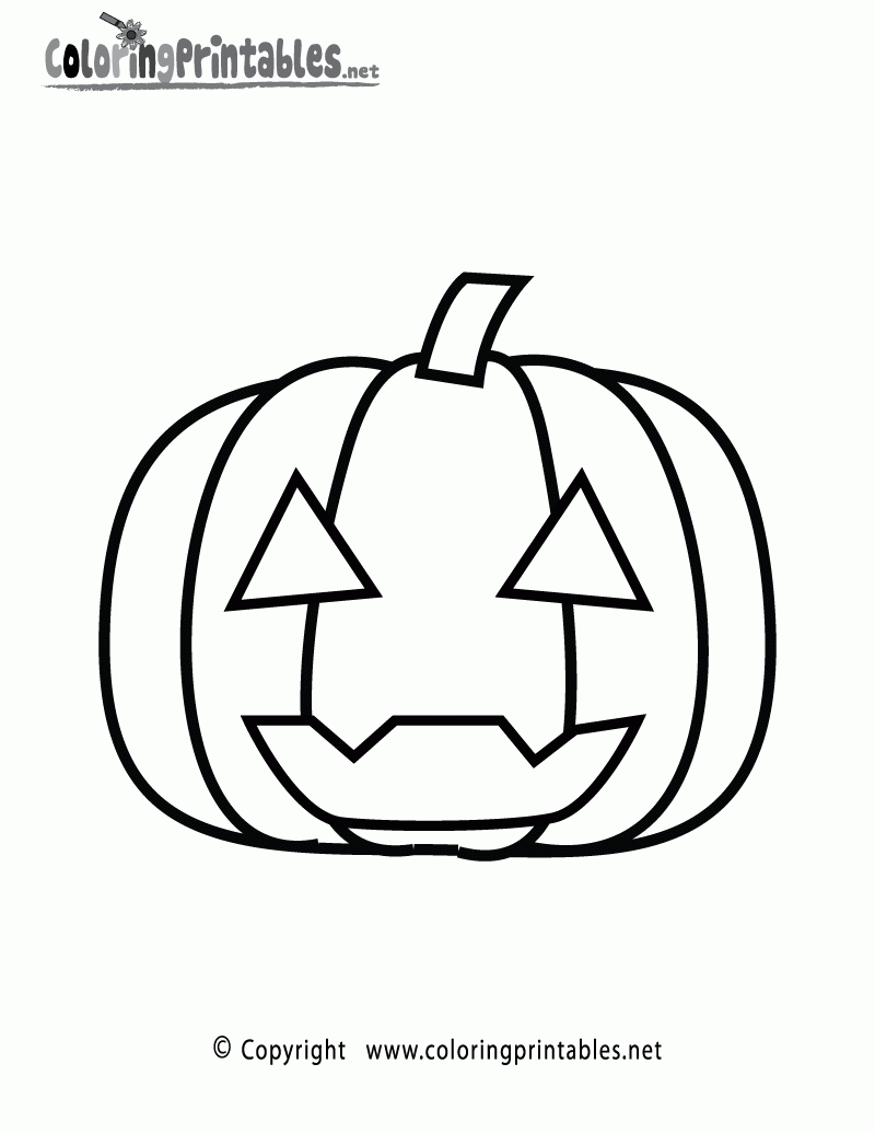 Pumpkin Coloring Page A Free Holiday Coloring Printable