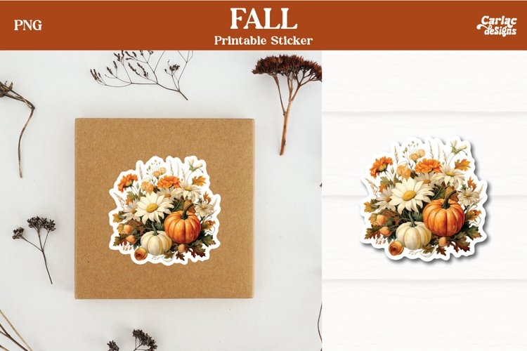 Pumpkins Printable Sticker Fall Printable Sticker