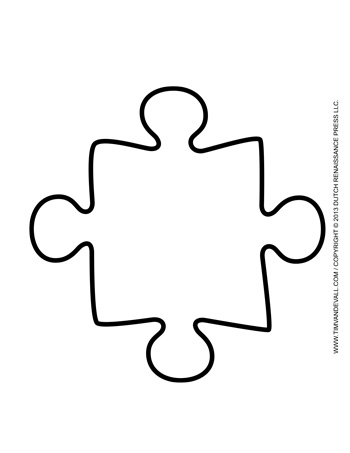 Puzzle Piece Template 1 Tim 39 s Printables