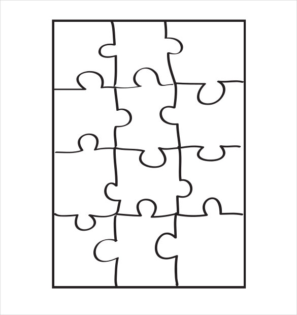 puzzle template free download