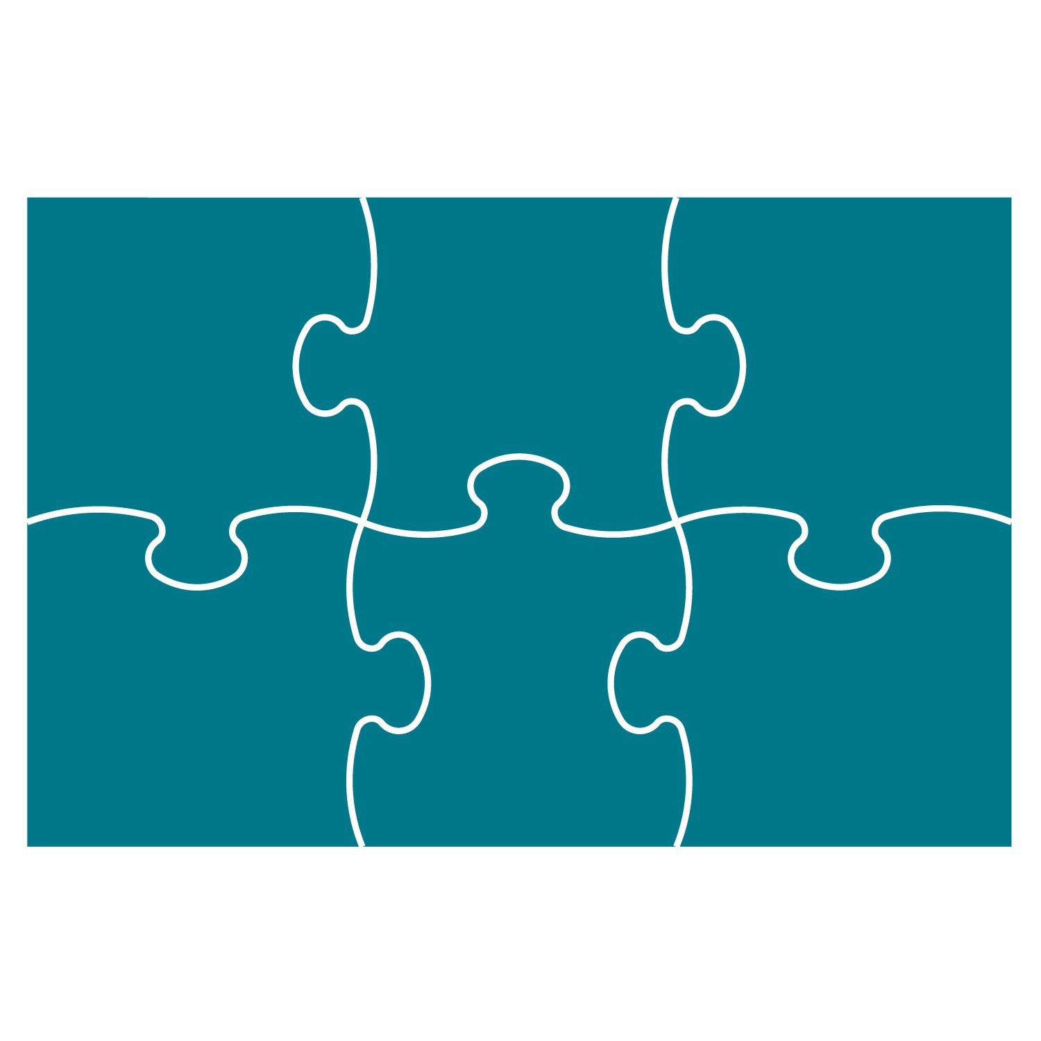 Puzzle Template 9 Pieces