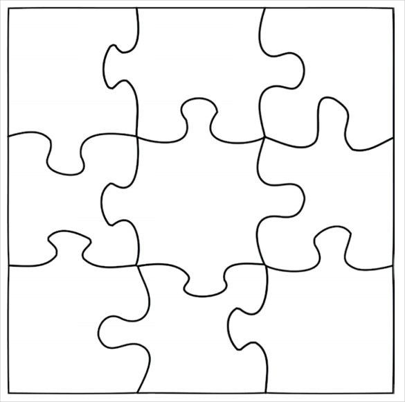 Puzzle Template Blank Puzzle Template Puzzle Piece Template Free 