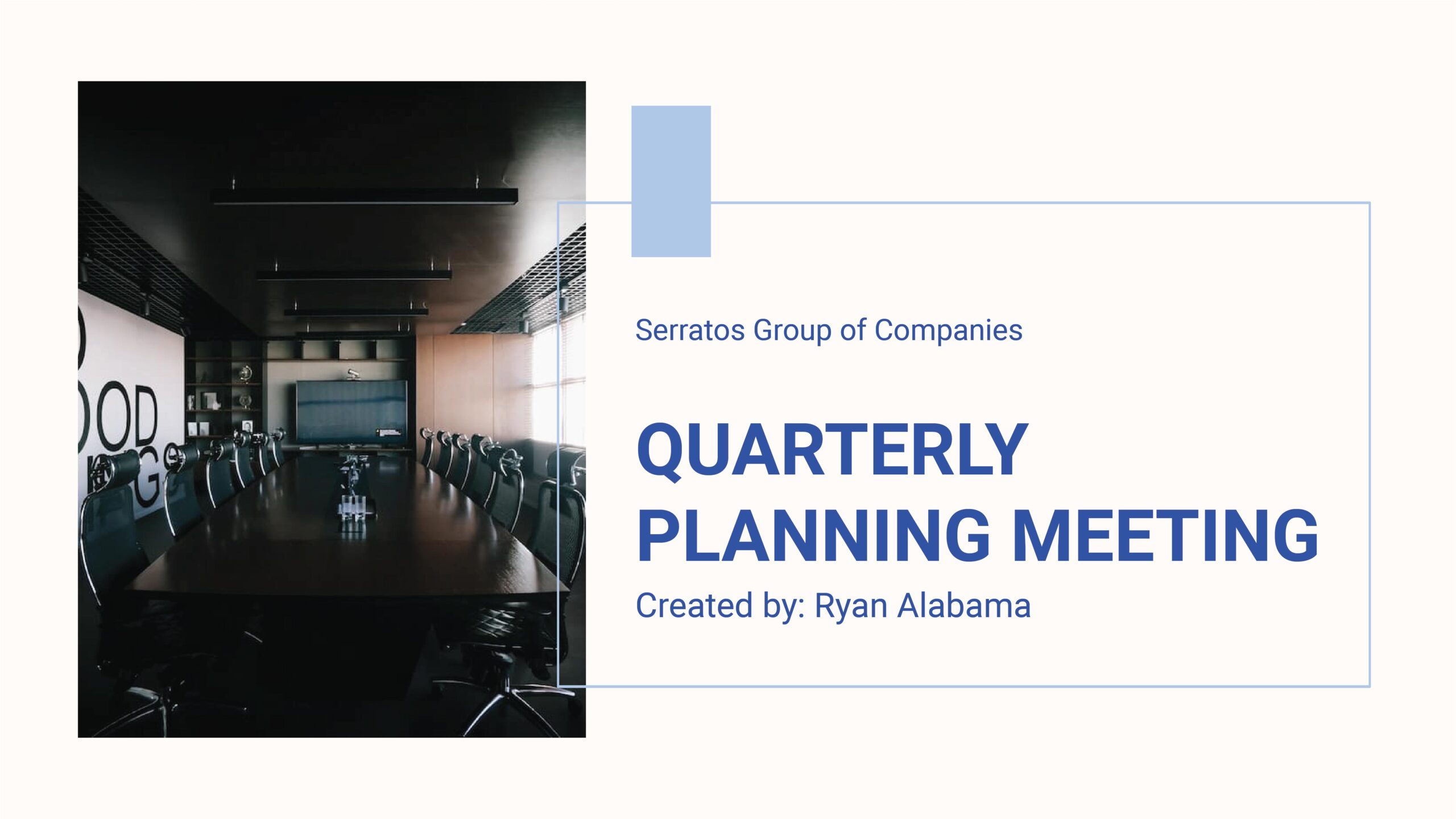 Quarterly Planning Template Social Media Template