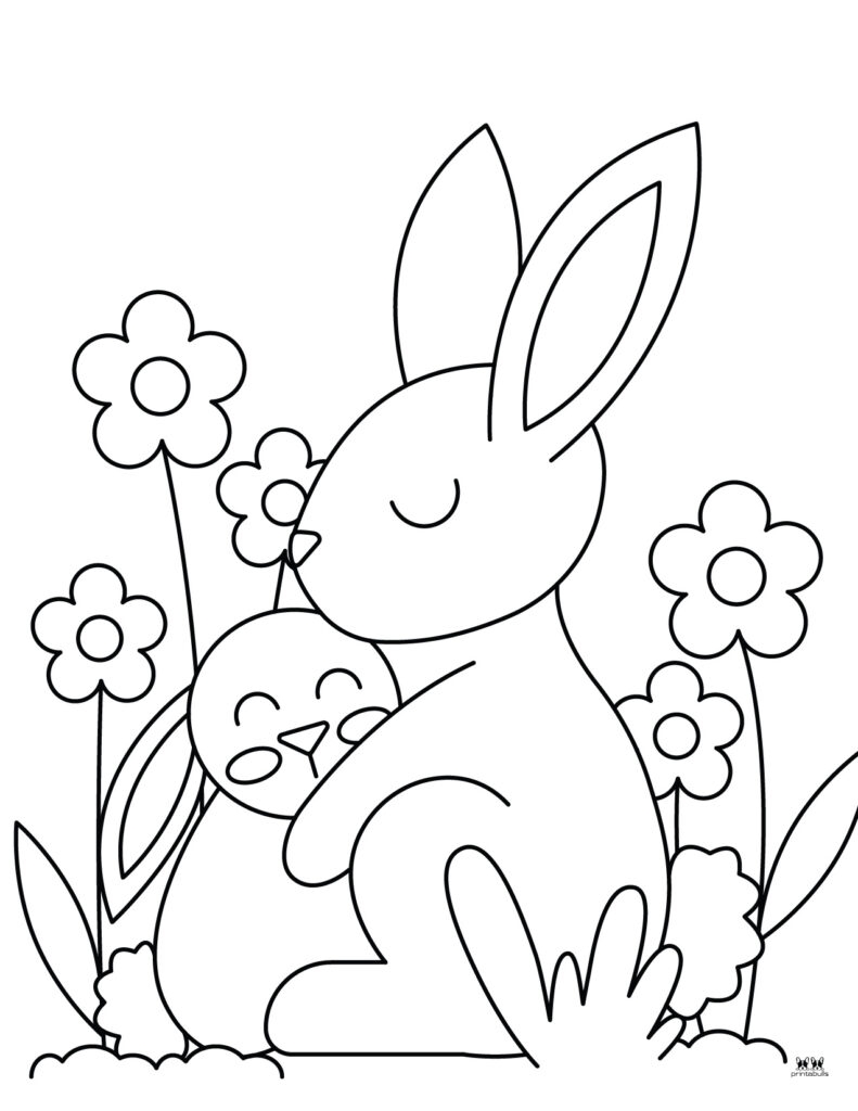 printable bunny pictures to color