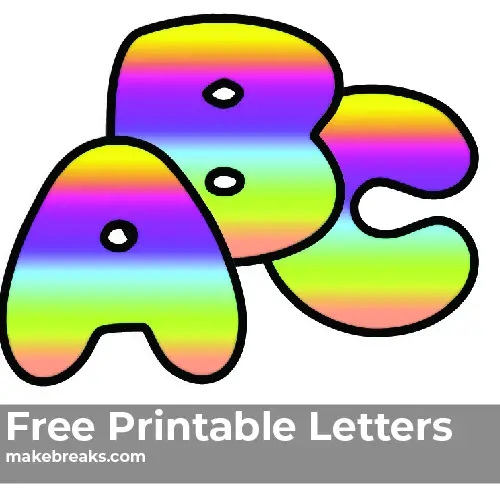 rainbow printable picture