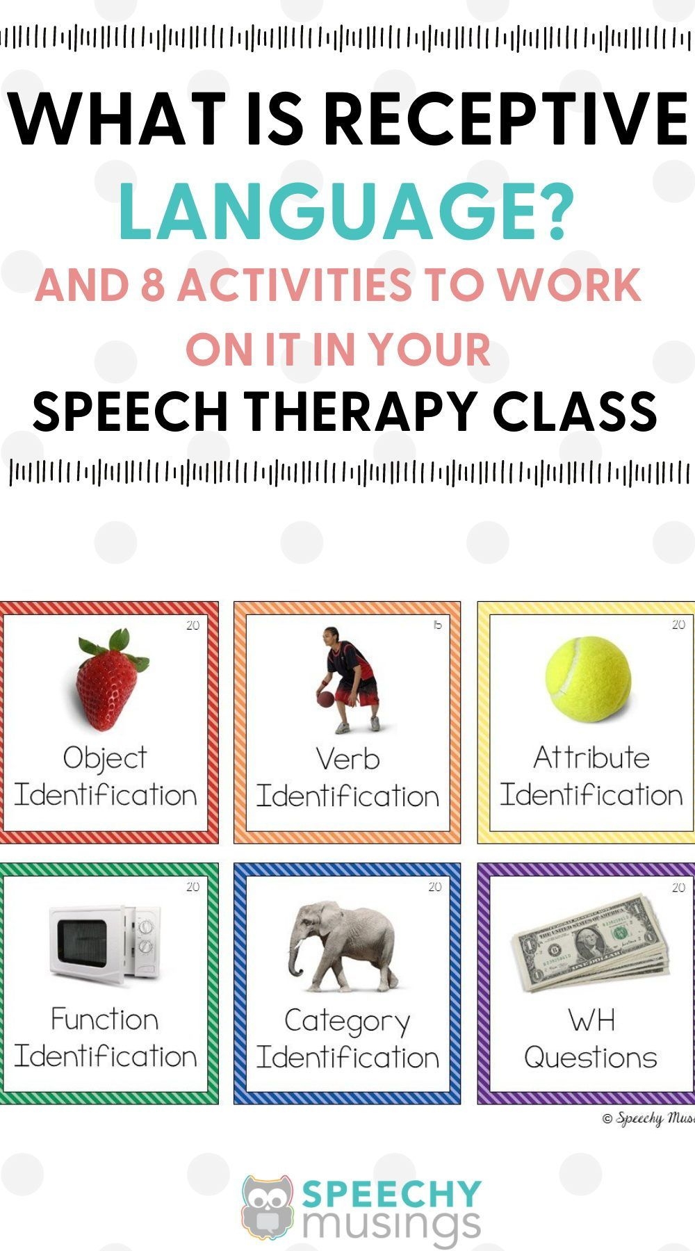 Receptive Language Activities Language Therapy Activities Speech 