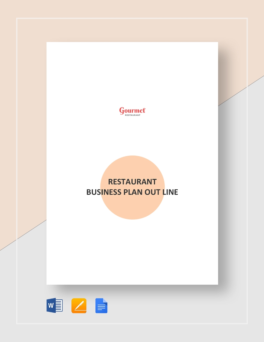 Restaurant Business Plan Template Google Docs Word Apple Pages 