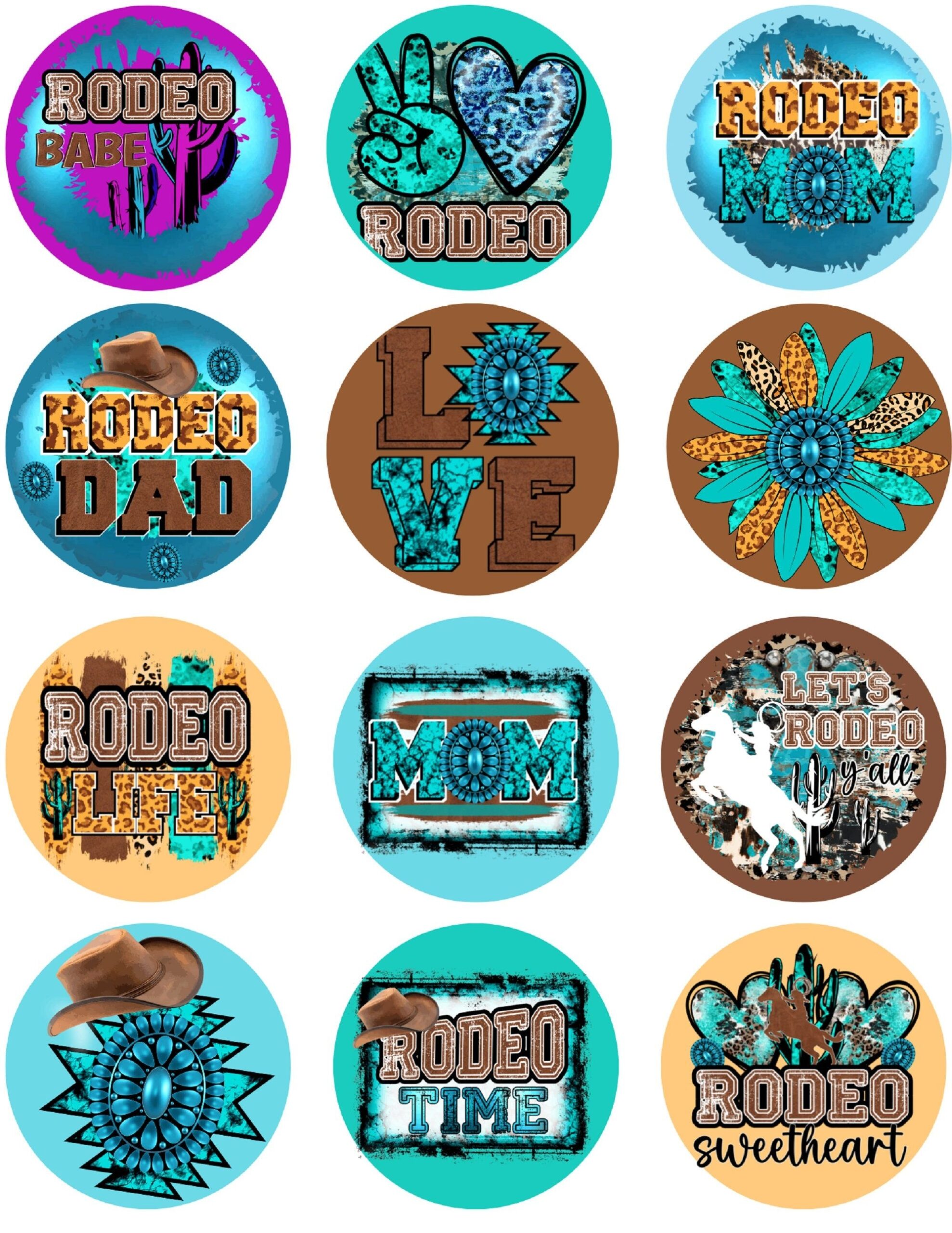 Rodeo Vol 2 Cardstock Circles Cardstock Cutouts Freshies Cardstock 