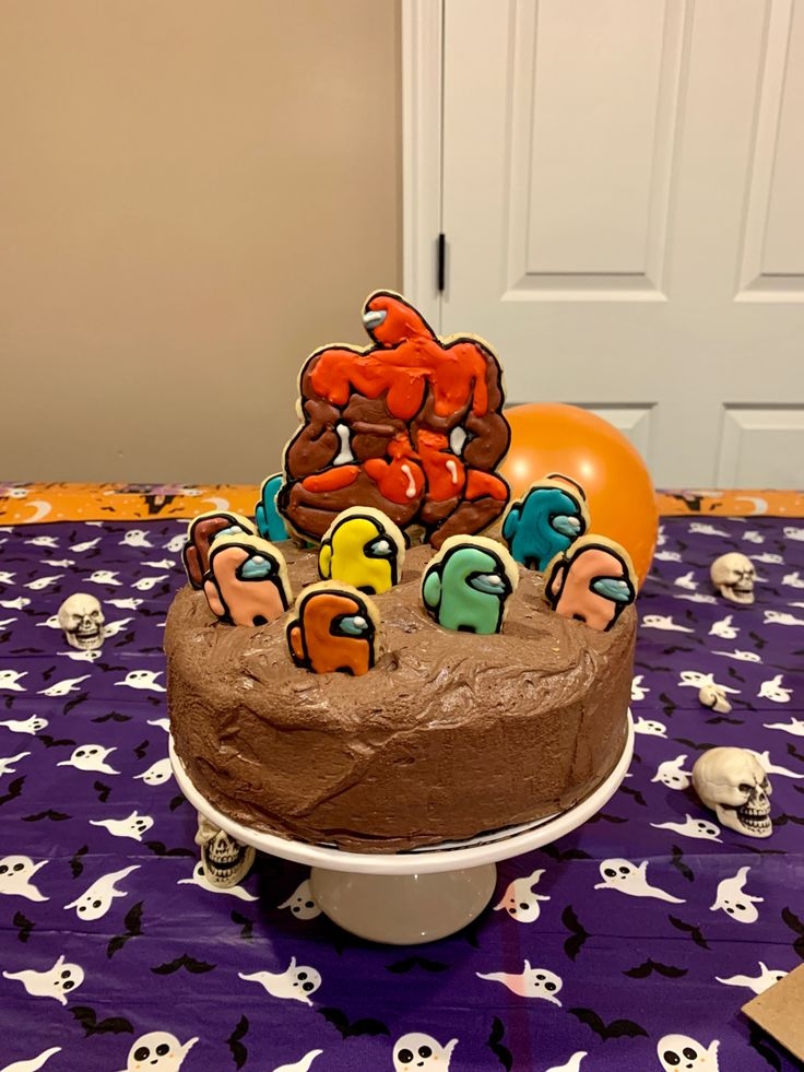 among us cake design printable