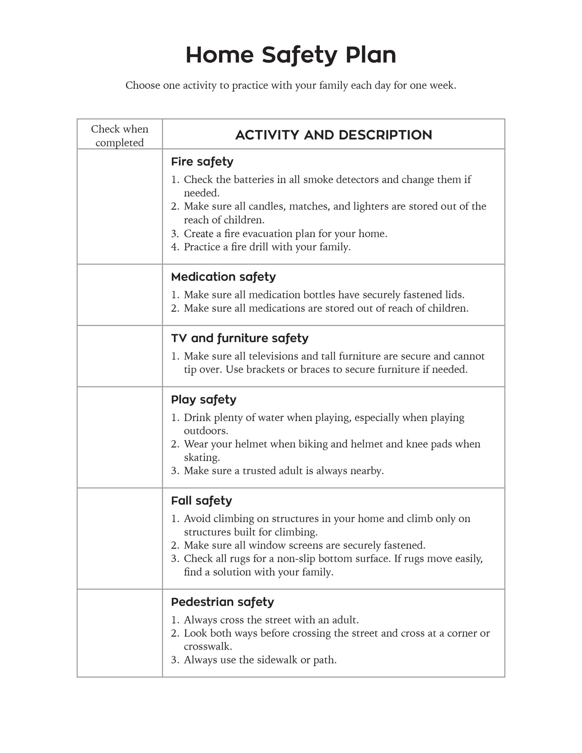 Safety Plan For Domestic Violence Template Content Calendar Template