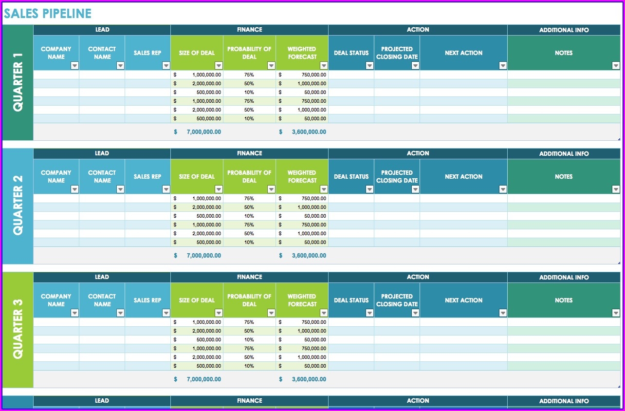 sales plan template excel