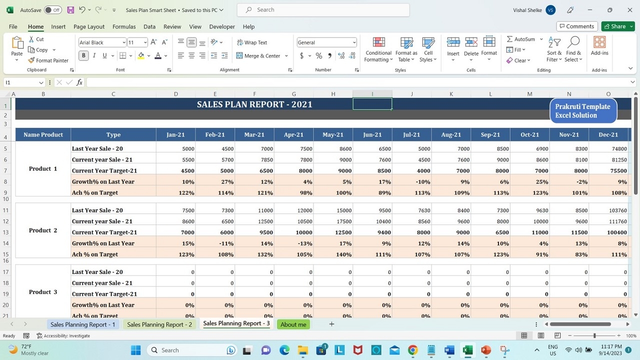 Sales Planning Template In Excel High Quality Excel PDF Word Templates