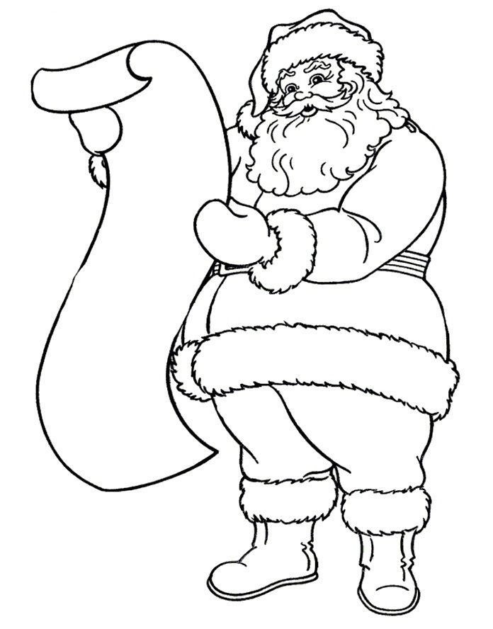 Santa Claus Print Out