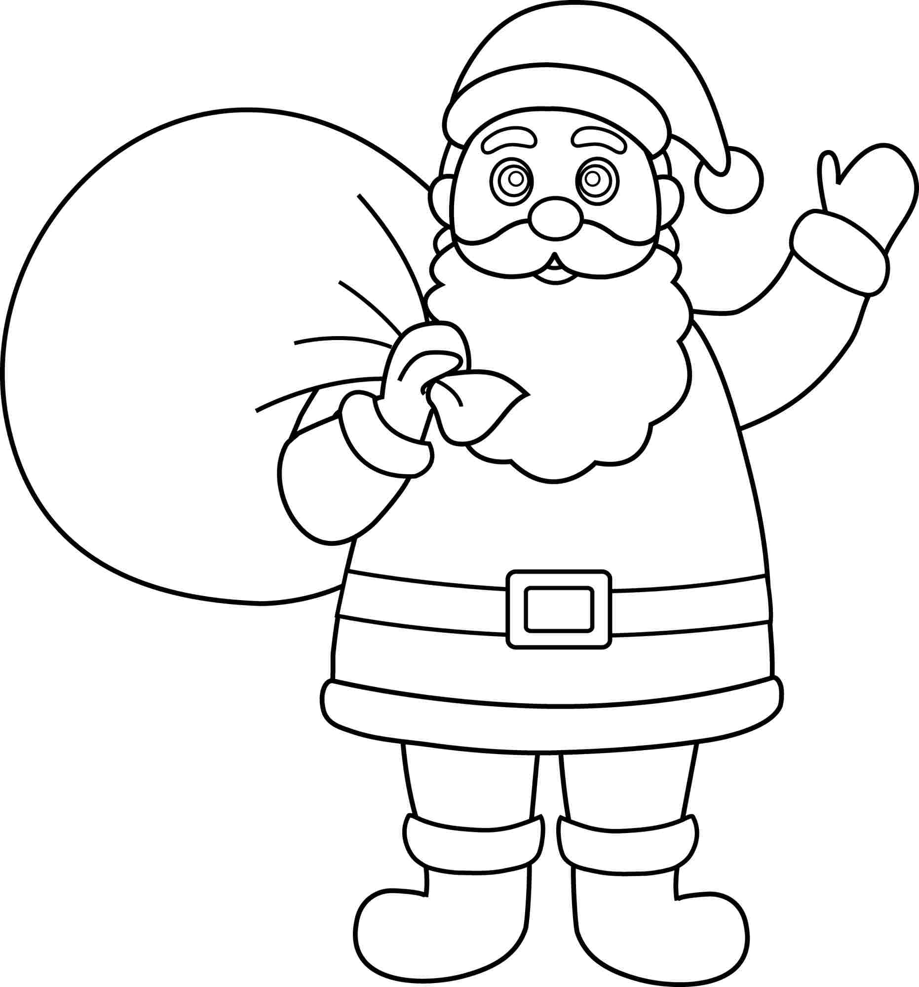 Santa Claus Printable Coloring Pages Coloring Pages