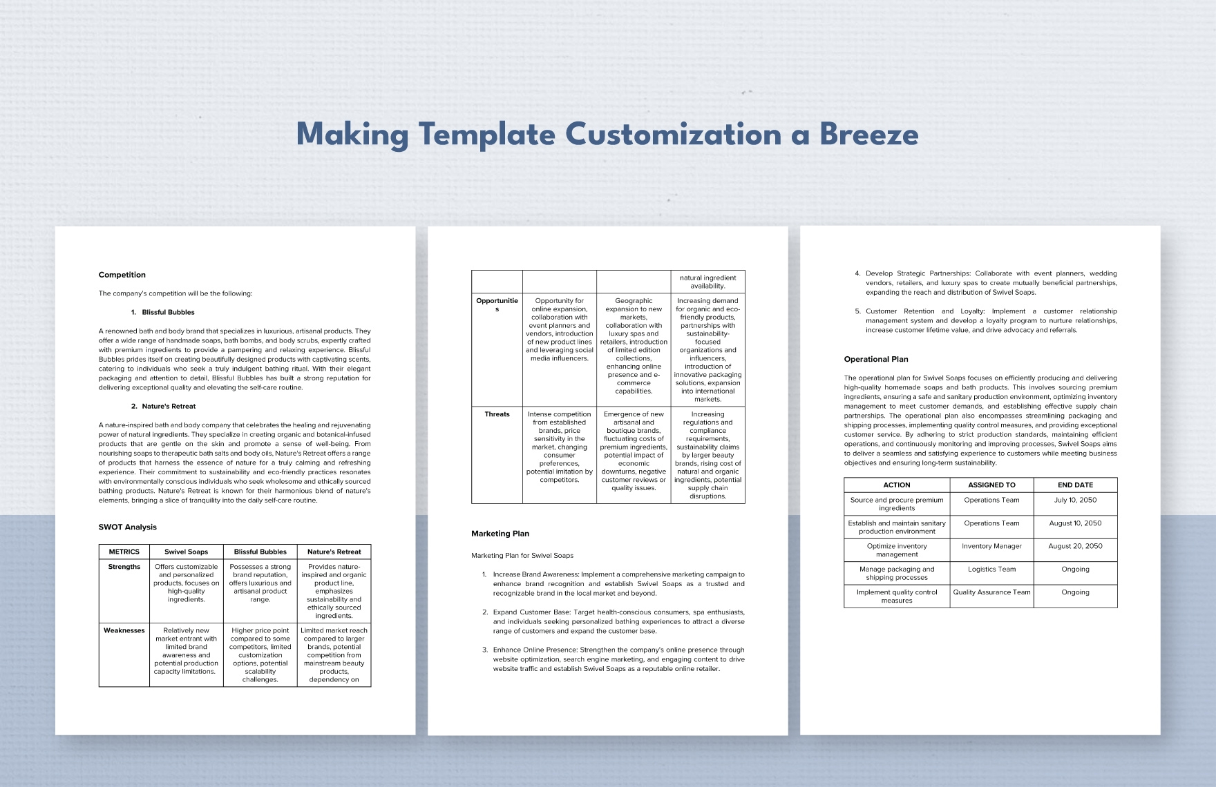 SBA Business Plan Template In PDF Word Google Docs Download 