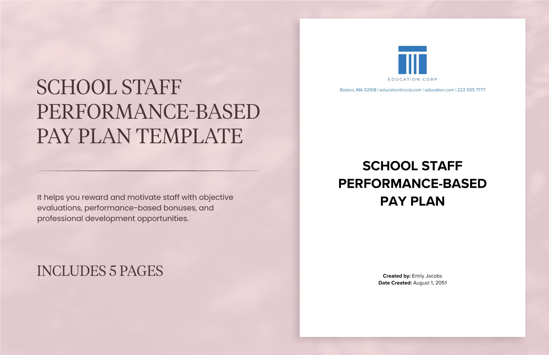 pay plan template