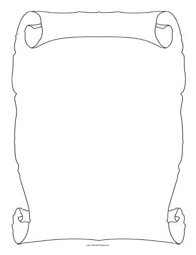 Scroll Templates Free Printable
