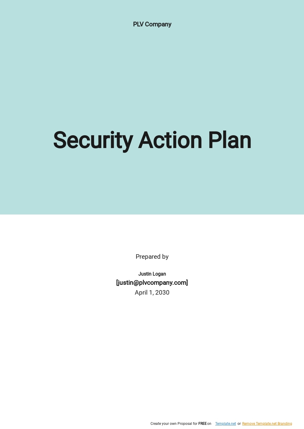 Security Plan Templates 15 Docs Free Downloads Template