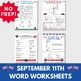 September 11 Patriot Day Printable Word Search Activities By Jenny Marie