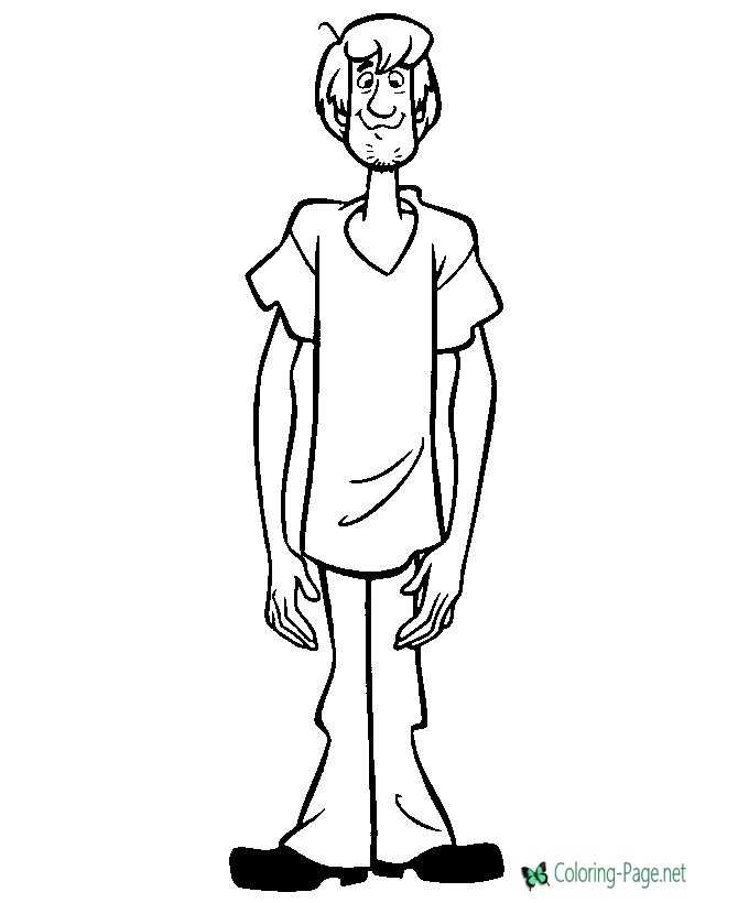 printable coloring pictures of scooby doo