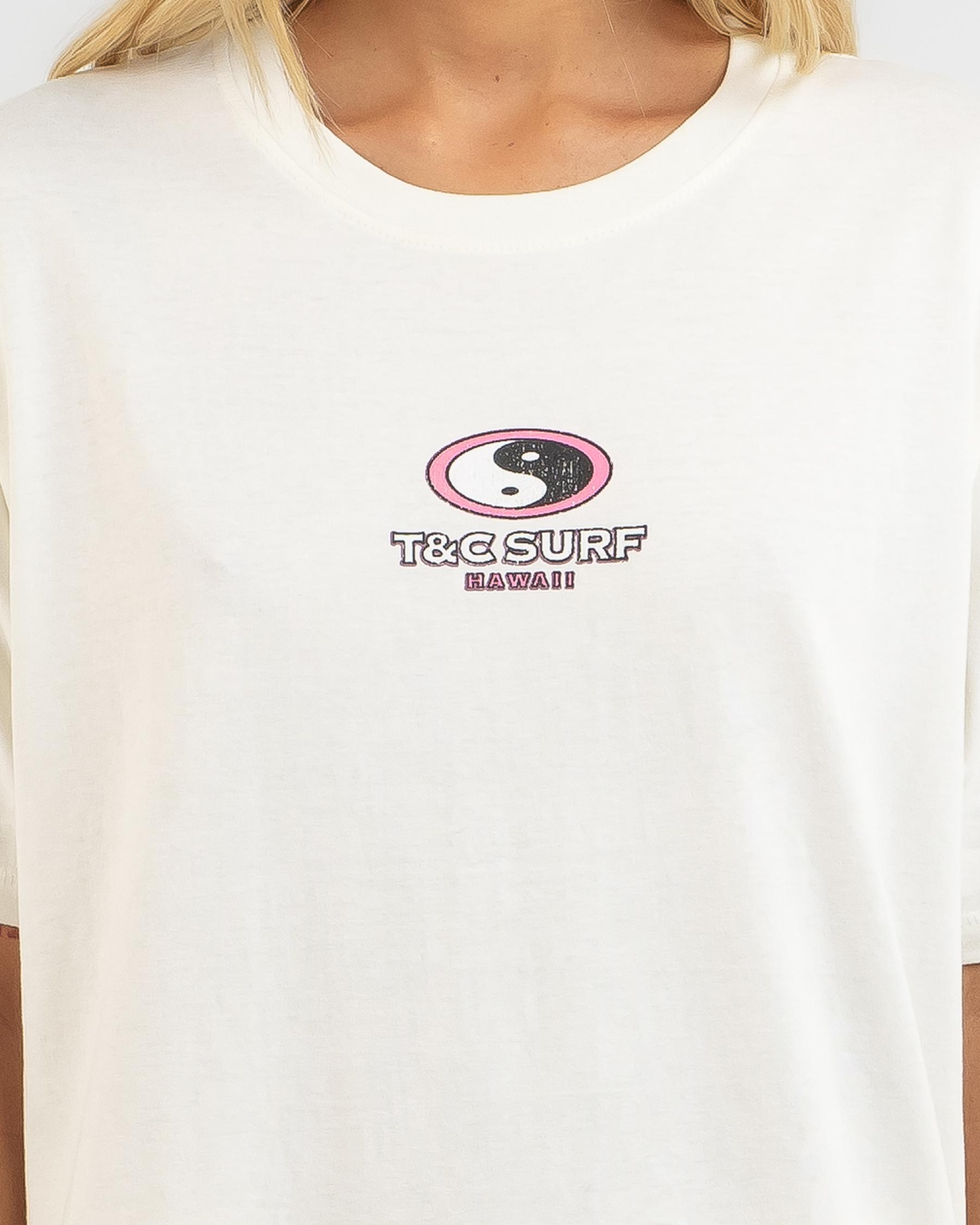 Shop Town Country Surf Designs Da Rock T Shirt In Vintage Natural 