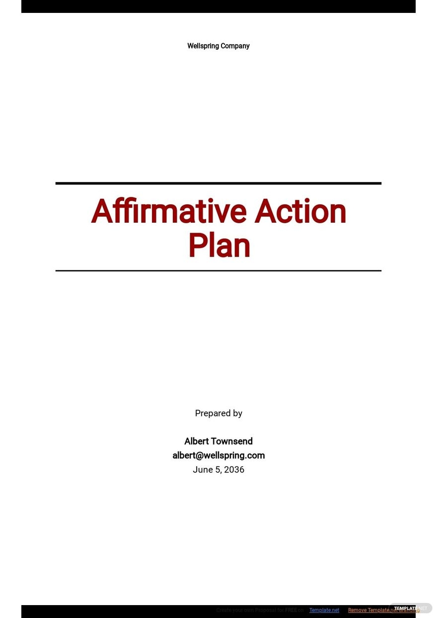Simple Action Plan Template Google Docs Word Apple Pages Template