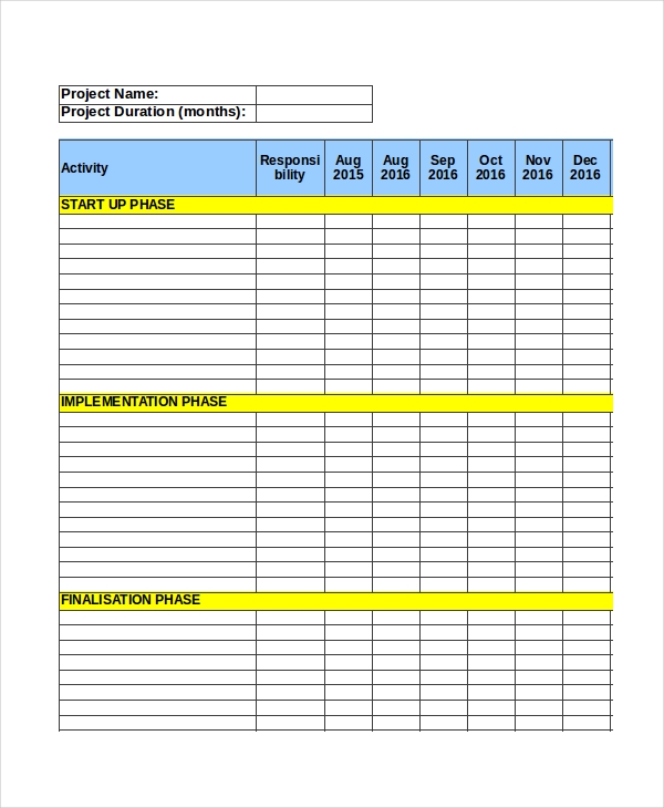 Simple Project Plan Template Excel Templatesz234 Templatesz234