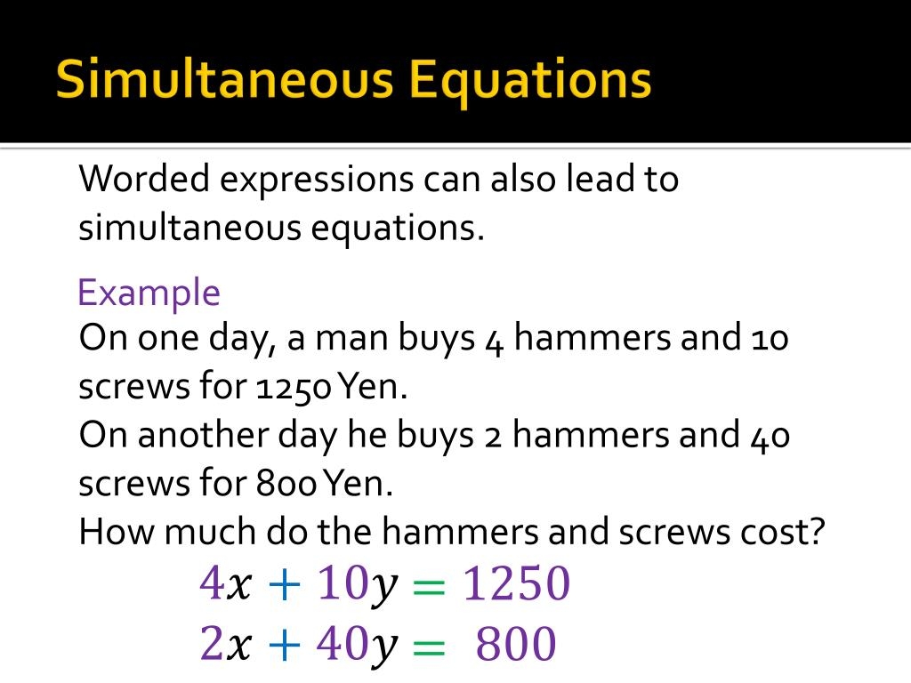 Simultaneous Equations Word Problems Worksheet Keenloced