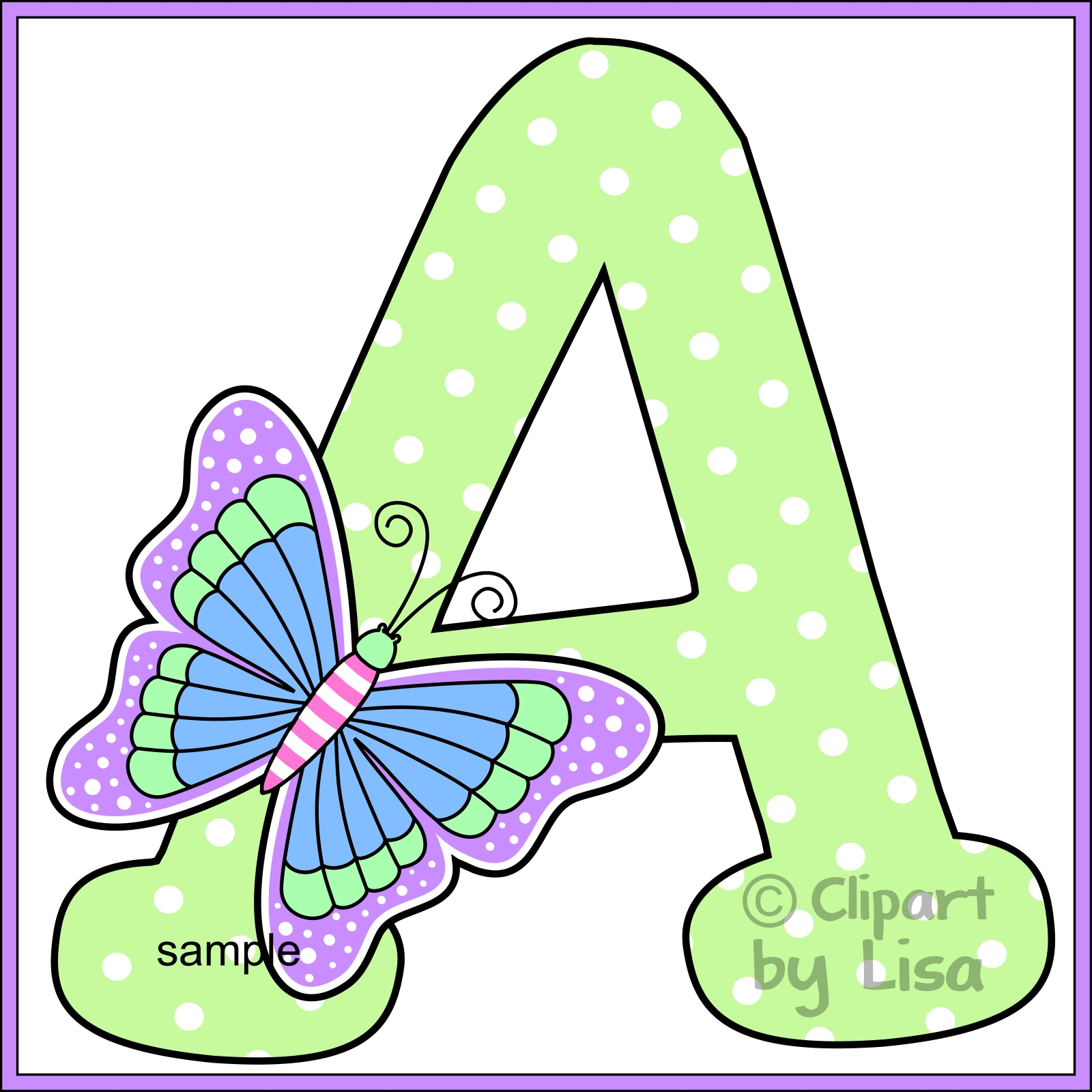 Single Printable Letters With Design