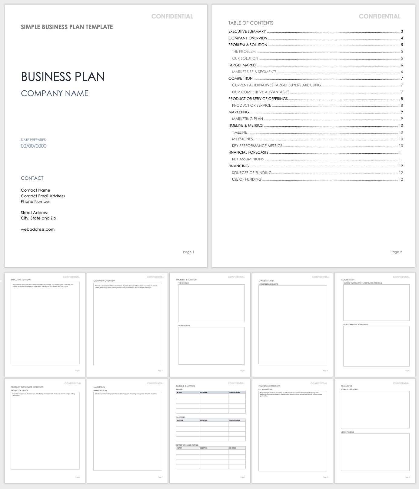 Small Business Proposal Template Sfiveband