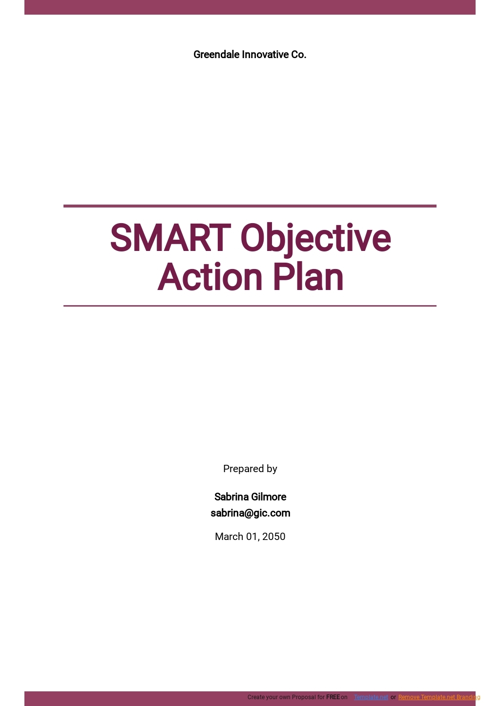 Smart Audit Action Plan Template Google Docs Word Apple Pages 