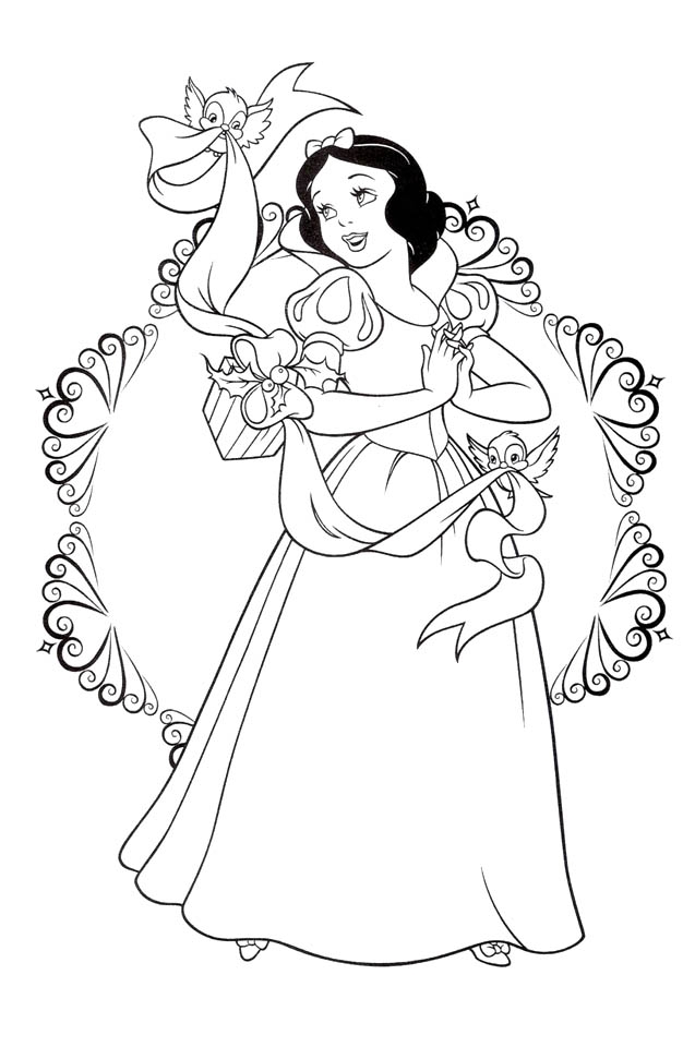 Snow White Coloring Printable