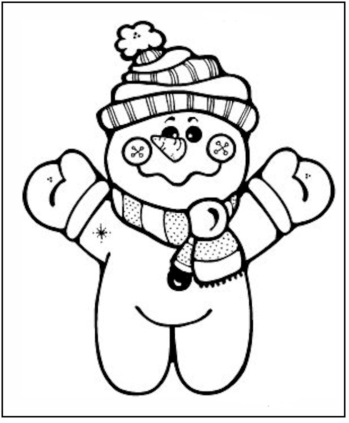 Snowman Coloring Pictures Printable