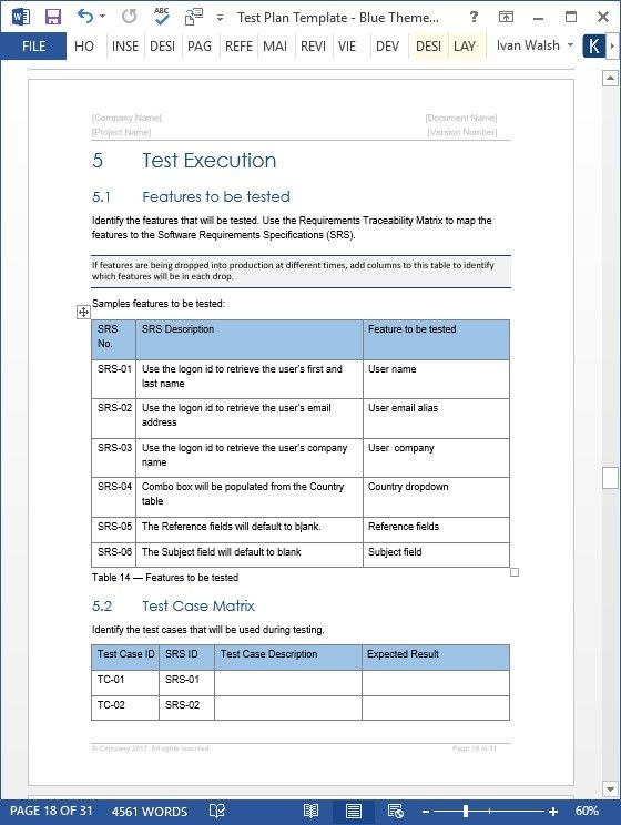 Software Test Plan Template Excel Software Test Plan Template Excel