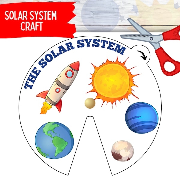 Solar System Printable Wheel Craft Solar System Printable Toddler 