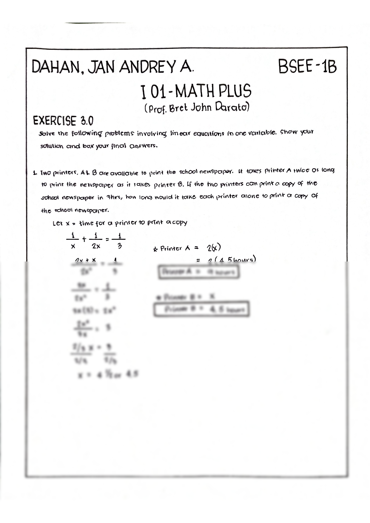 SOLUTION Solving Linear Equations In One Variable Worksheet With 