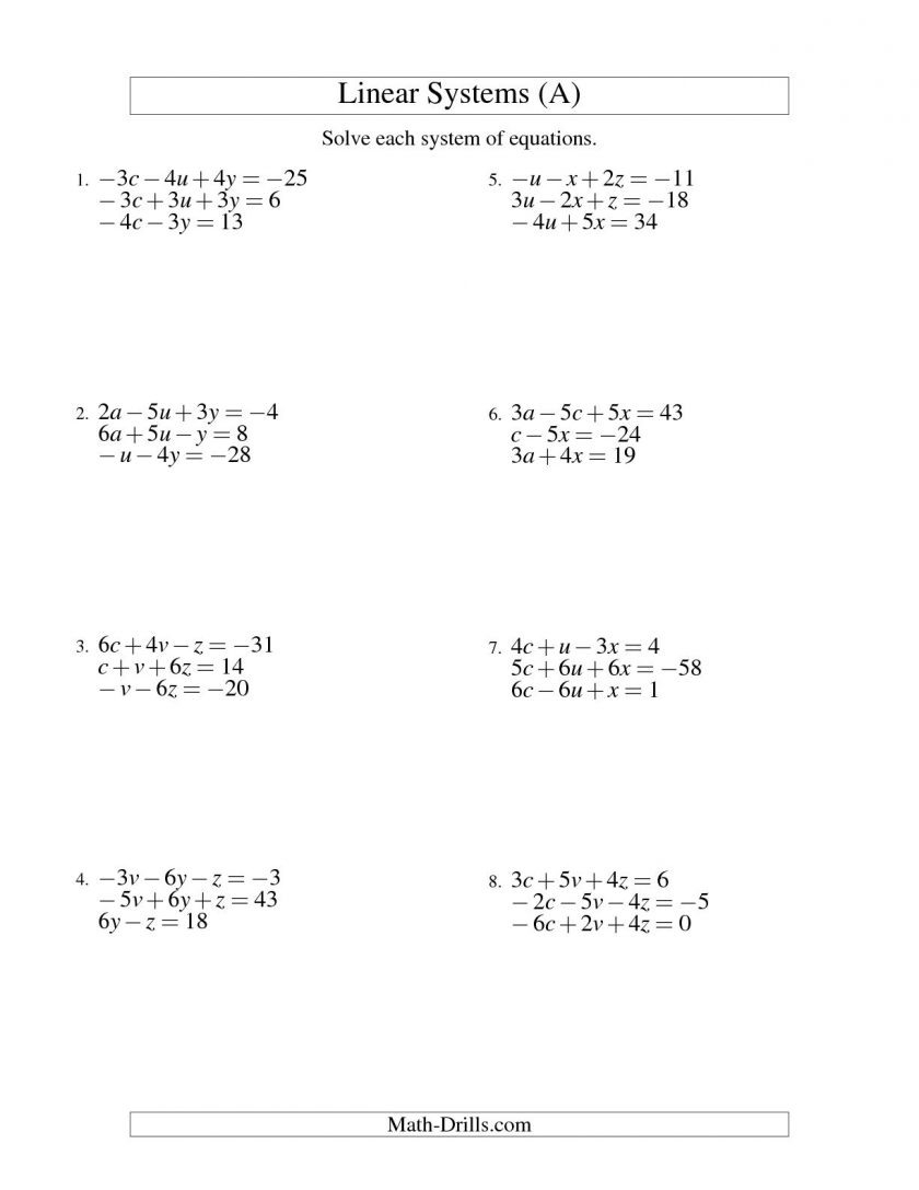 Solve Linear Equations With Fractions Math One Step Ma Db Excel 