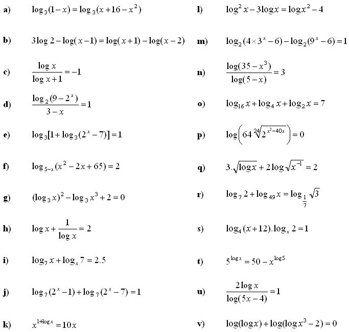 Solved Unit 4 Worksheet 6 Solve Exponential And Logarithmic 
