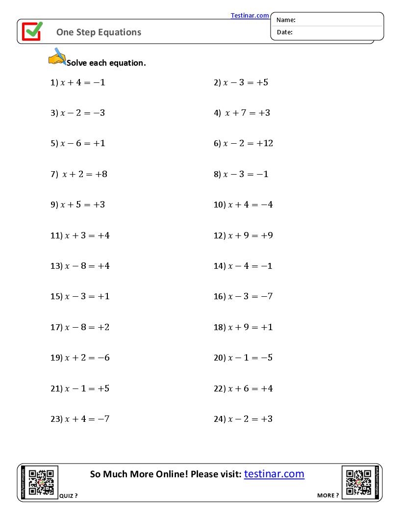 Solving 2 Step Linear Equations Non Calculator Go Teach Maths 