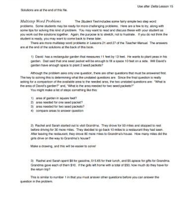 Solving Multi Step Equations Word Problems Worksheet PDF FREE