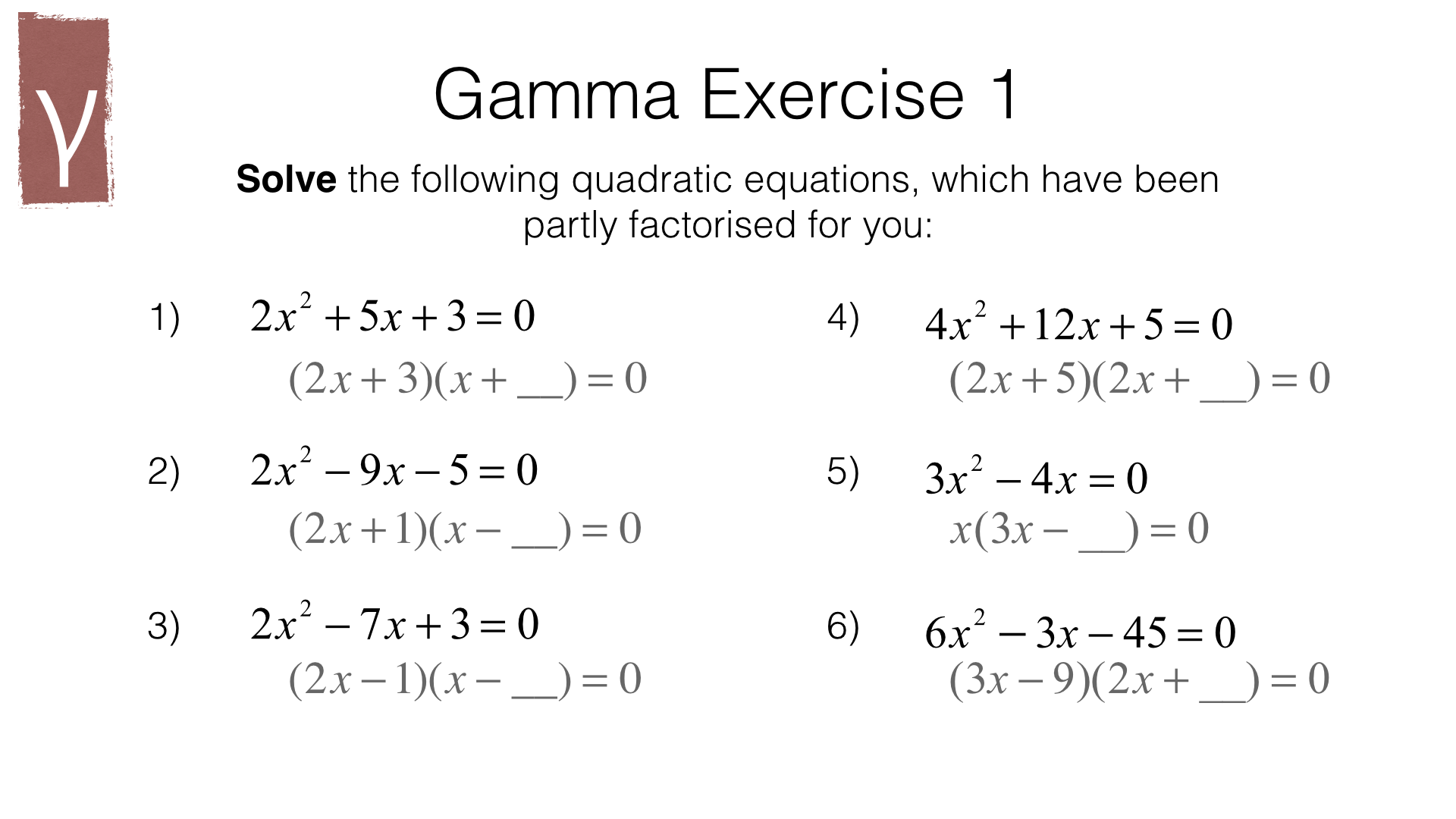 Solving Quadratic Equations Worksheet Owhentheyanks