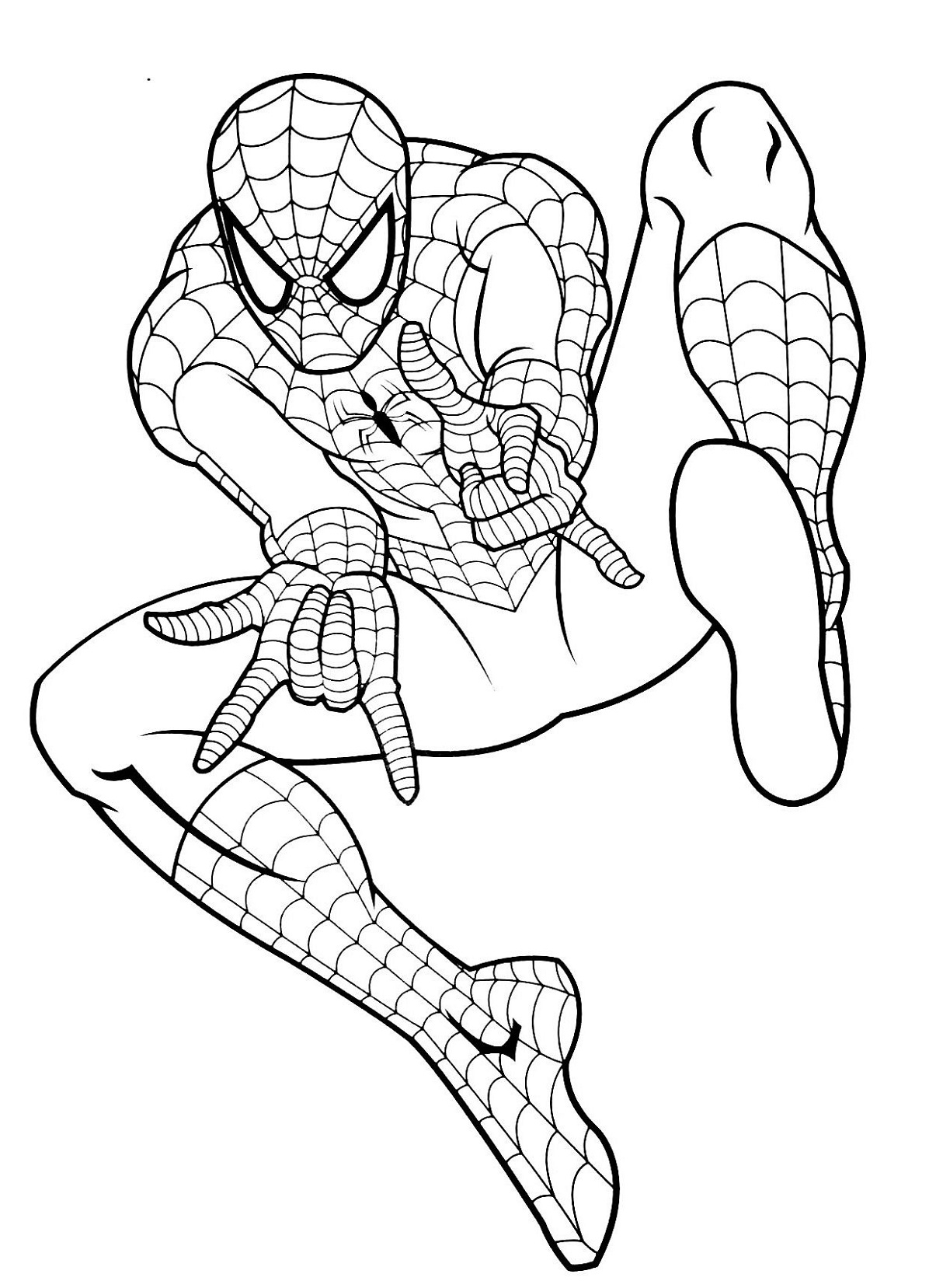Spiderman Printable Coloring Page Printable Calendar