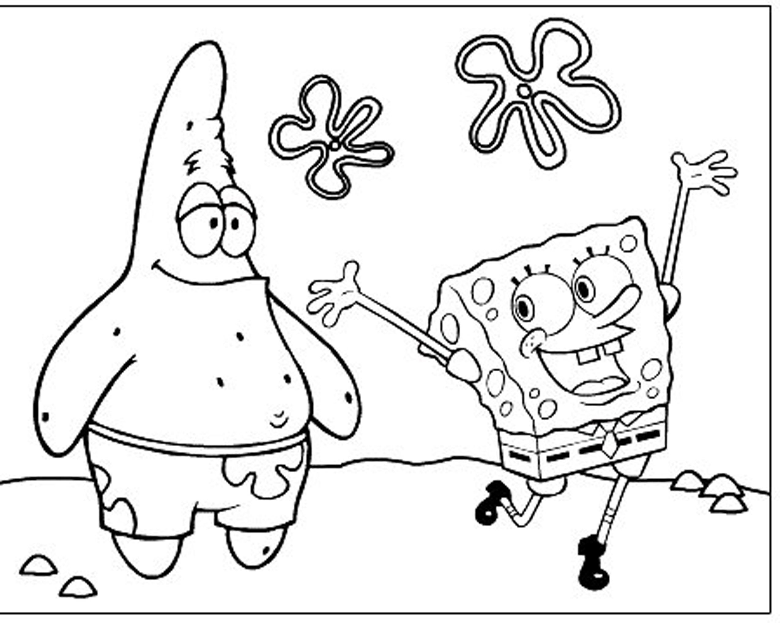 Spongebob Printable Coloring Sheets