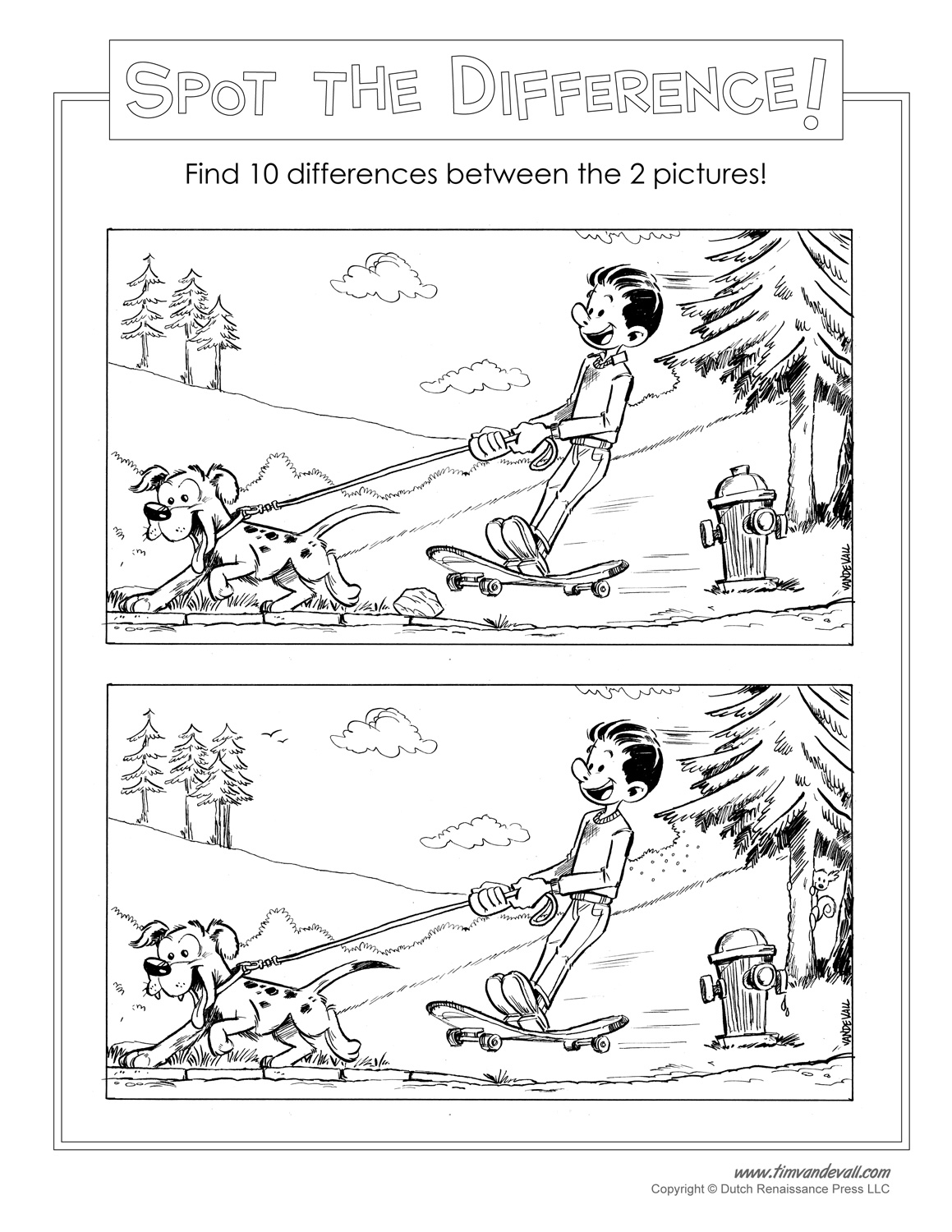 printable spot the difference pictures