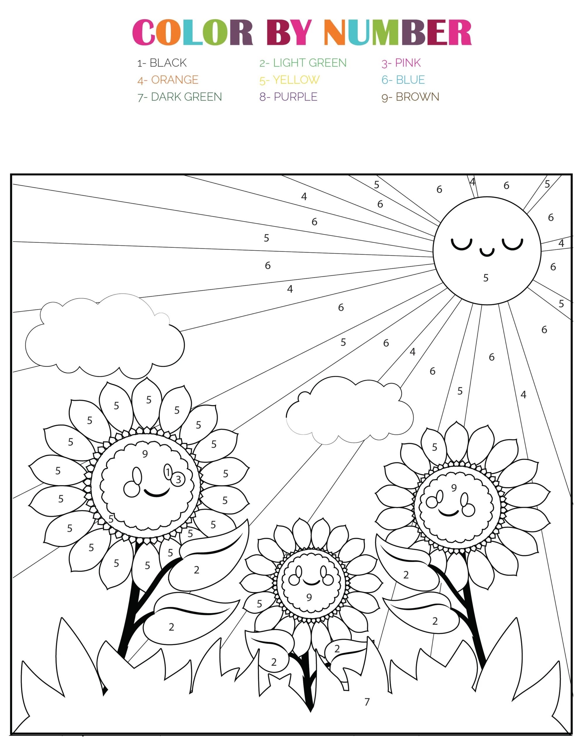 free printable spring pictures to color