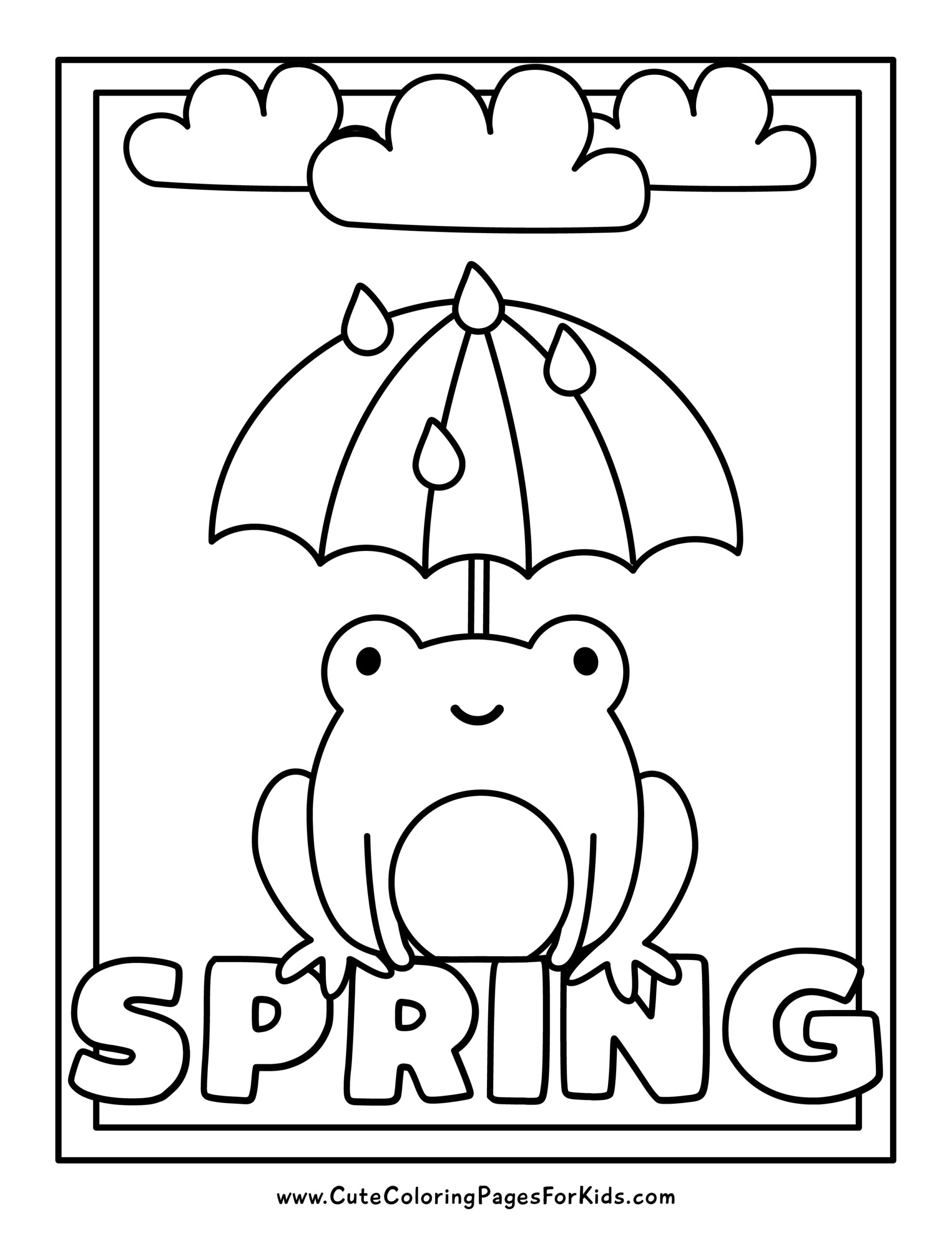 free spring coloring pictures printables