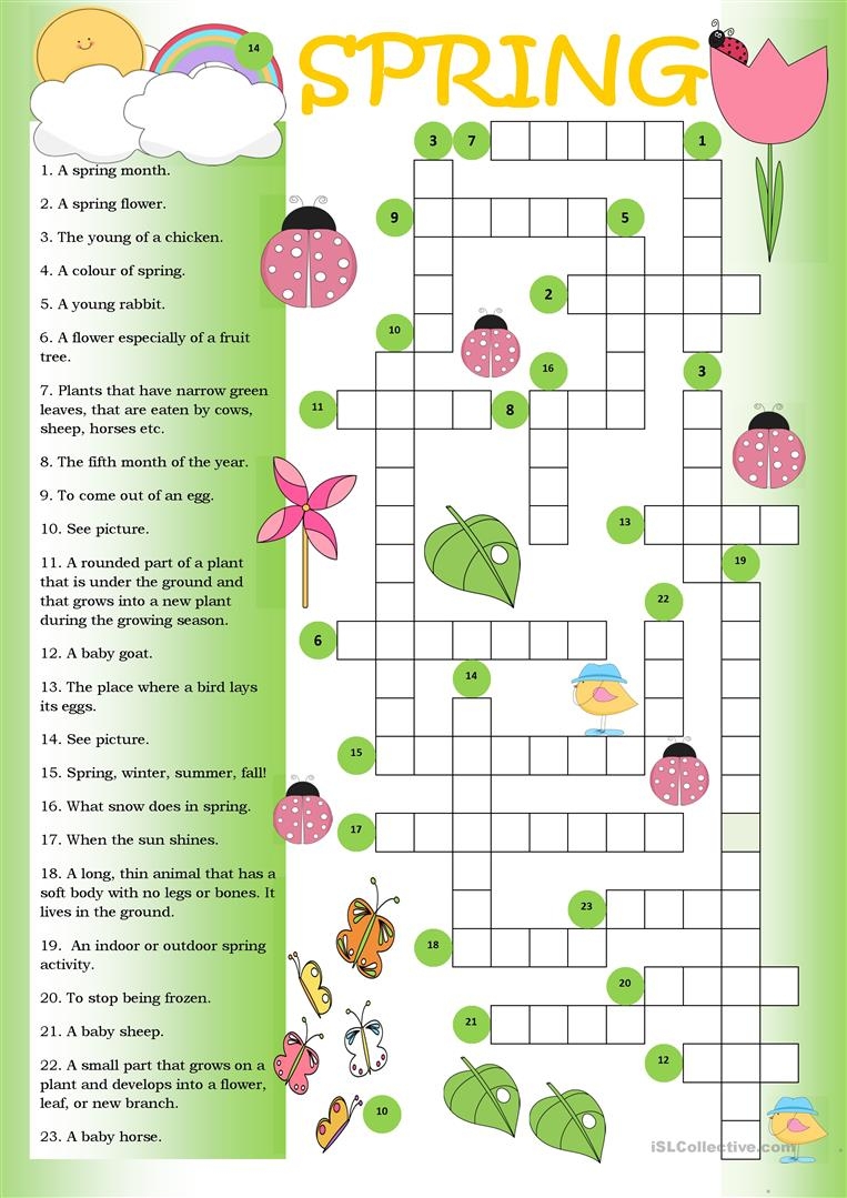Spring Printable Puzzles